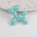 Pendentif chien ballon coloré, charme DIY en acrylique électroplaqué AB pour accessoires. - Bleu lac