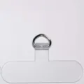 Patch de lanière de téléphone transparent avec anneau D en métal pour fixation sûre au quotidien - Petit Patch Injection / Transparent