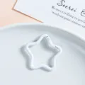 Mousqueton Ressort Étoile Blanc Métal Porte-clés DIY Pendentif Accessoires Bijoux - Boucle à ressort étoile à cinq branches / Blanc