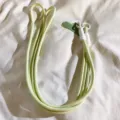 Cordino per cellulare intrecciato verde chiaro, tracolla regolabile per custodie e borse. - Linguetta Verde / Verde matcha