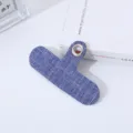 Lengüeta de fijación en T de tela vaquera azul para correa de teléfono móvil. - Azul marino