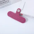 Parche de correa para teléfono de tela clip de funda vista detallada accesorio seguro - Rosa rojo