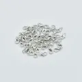 Silver lobster clasps for jewelry making DIY necklaces bracelets, metal findings. - [304] 16x9mm (30 Pcs/Pack) / White K/Silver