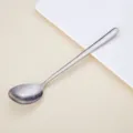 Cuillère à soupe en cristal de titane, cuillère texturée à long manche pour cuisine. - Cuillère Coréenne / Cristal Argenté