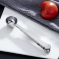 Stainless steel sealing clip with measuring spoon, kitchen tool for coffee beans and snacks. - 430 Original Color Milk Powder Clips