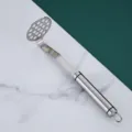 Stainless steel potato masher kitchen tool for baby food, sweet potato and pumpkin puree press. - 304 Ring Line Handle