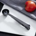 Cuillère à café noire en acier inoxydable avec clip d'étanchéité pour la cuisine. - Pinces à lait en poudre noires 430