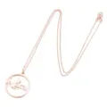Roségoud hond hartslag ronde hanger ketting, schattige huisdier sieraden kraagbeen ketting. - Stijl 4 / Roségoud