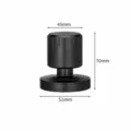 Coffee mini constant pressure tamper with black base, 51mm precision coffee distributor tool. - 51mm Threaded Base / Black