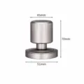 Mini coffee tamper gunmetal grey variant with 51mm base and 45mm top stainless steel - 51mm Threaded Base / Gray