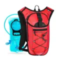 Rode fietsrugzak met waterzak voor buiten wandelen en hardloopsporten, lichtgewicht. - Rood