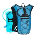 Blauwe hydratatie-fietsrugzak met waterzak voor buitensporten, wandelen en hardlopen. - Blauw