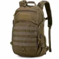 Durable tactical backpack for outdoor travel, hiking, and fitness sports in khaki color. - Khaki