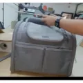 Grey breathable pet cat backpack carrier portable outdoor travel small dog bag variant - Gray