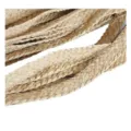 Natural handmade braided jute rope for DIY crafts, gift packaging, and retro home decor. - Raffia Five-Strand Braid / 2.5cm Wide 50m Pack