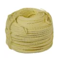 Geel geweven knutseltouw rol voor DIY handwerk, huisdecoratie en speelgoed voor huisdieren. - Hard Papier Drieslag Vlecht / Geel