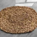Oval woven placemat natural straw table mat Japanese pastoral heat insulation bowl pad - Oval 30*40cm
