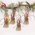 Handmade woven bird foraging toy hanging nest natural grass parrot chew toy pet supplies - Seagrass