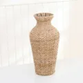 Handmade seagrass woven flower vase retro desktop decorative narrow mouth dried floral basket - Solid Color Large Vases 57cm High