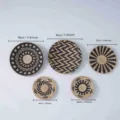 Woven wall hanging basket set boho home decor handmade straw decorative plates set of five - Haosen Black 5-Piece Set