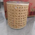 Woven glass plant pot storage basket with rattan cover for home decor and flower holder - Indonesian Rattan Glass Vase