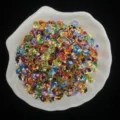 6-8mm colorful flower shaped sequins loose beads mix color DIY craft apparel accessories - 8mm / Multicolor