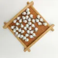 ABS faux pearl rhinestone charm pendants DIY handmade jewelry making accessories white beads set - 8mm / High-Gloss Pure White (Silver Cap and Rhinestone Rondelle)