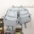 Japanischer Stil leichter Rucksack mit grossem Kapazitäts-Schulranzen für Studenten - Blau