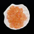 Perles de roses colorées pour bracelets DIY, breloques de téléphone et accessoires auto. - Orange