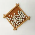 ABS imitation pearl loose beads for DIY handmade jewelry accessories off white color variant. - High-Gloss Creamy White (Silver Stopper)