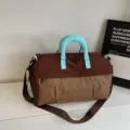 Große Kapazität Reise Duffel Bag Damen Mode Leicht Handtasche Umhängetasche Sporttasche - Kaffeebraun