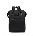 Black multi-functional waterproof mummy backpack large capacity travel diaper bag for mother. - Black