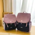 Lässiger, leichter Damen-Rucksack mit großer Kapazität für Reise, Schule und Alltag - Klein / Lila