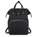 Schwarzer Wickelrucksack Leichter Großer Kapazität Reise Mama Tasche Mode SKU Var - Schwarz