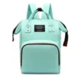 Sac à dos à langer multifonctionnel vert clair, grand sac de maman de voyage avec cadre ouvert. - Vert clair