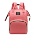 Sac à dos à langer rose, grand sac à dos de voyage maternité avec poches multifonctionnelles. - Rouge pastèque