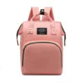 Sac à dos à langer rose grande capacité multifonction voyage maman élégant sac dos pratique - Rose chair