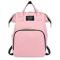 Sac à dos à langer rose, grand sac de voyage multifonctionnel pour mamans et soins de bébé. - Rose Clair