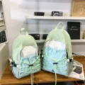 Leichter Outdoor-Reiserucksack, lässige Sport-Schultasche mit Kordelzug und Netztaschen. - L / Grün