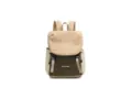 Khaki gruen farbblocker Freizeit Rucksack, stilvoller Tagesrucksack fuer Alltag. - Khaki