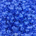 Perles de fleurs bleues materiel de bricolage, accessoires de bijoux en trefle. - 12mm / Bleu