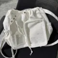Japanese style star ita bag backpack for 20cm dolls clear window large capacity white. - White (Without Light Slot)