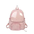 Rosa Ita Rucksack transparentes Fenster süßes Sternenmuster Schüler Schultasche Rucksack - Rosa