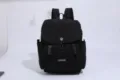 Schwarzer minimalistischer Reise-Rucksack für Damen, leichter Outdoor-Campus-Tagesrucksack. - Schwarz