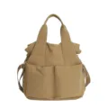 Lässige khaki nylon shopper tasche mit großer kapazität schultertasche für damen - Khaki