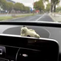 Cute reclining cat car ornament dashboard decoration mini figurine cute interior accessory - [Lying Cat Figure] with Free Traceless Glue