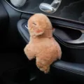 Cute car capybara plush toy interior decoration ornament fluffy brown animal doll for dashboard. - Capybara Without Turtle Backpack
