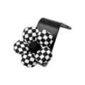 Ruitjes bloem autostoel haak, schattige auto rugleuning opberger ophanghaken voor tassen en accessoires. - 1 Stuk/Verpakking / Schaakbord Kleine Bloemen