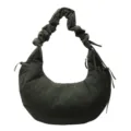 Dunkelgrüne Nylon Wolke Umhängetasche lässige Dumpling Crossbody Tasche große Kapazität Damen - Grün
