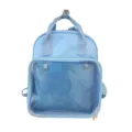 Zaino ita bag azzurro con finestra trasparente carino zaino scuola anime per uso quotidiano - Blu